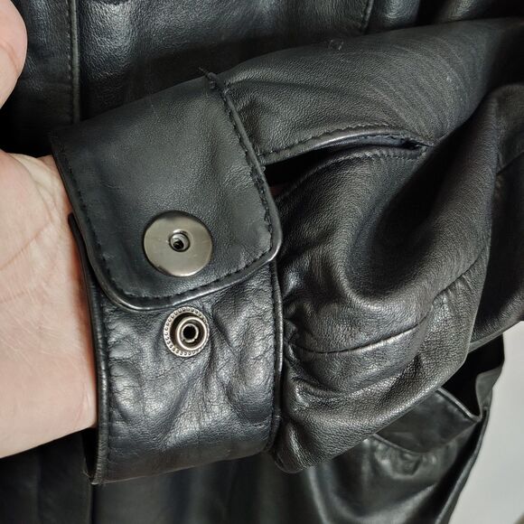 Vtg JACQUELINE FERRAR Leather Jacket XL Men's Thinsulate Long Lined - Picture 5 of 10
